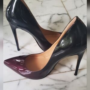 COLETER - size 8- stilettos/high heels - patent leather-multicolor gradient